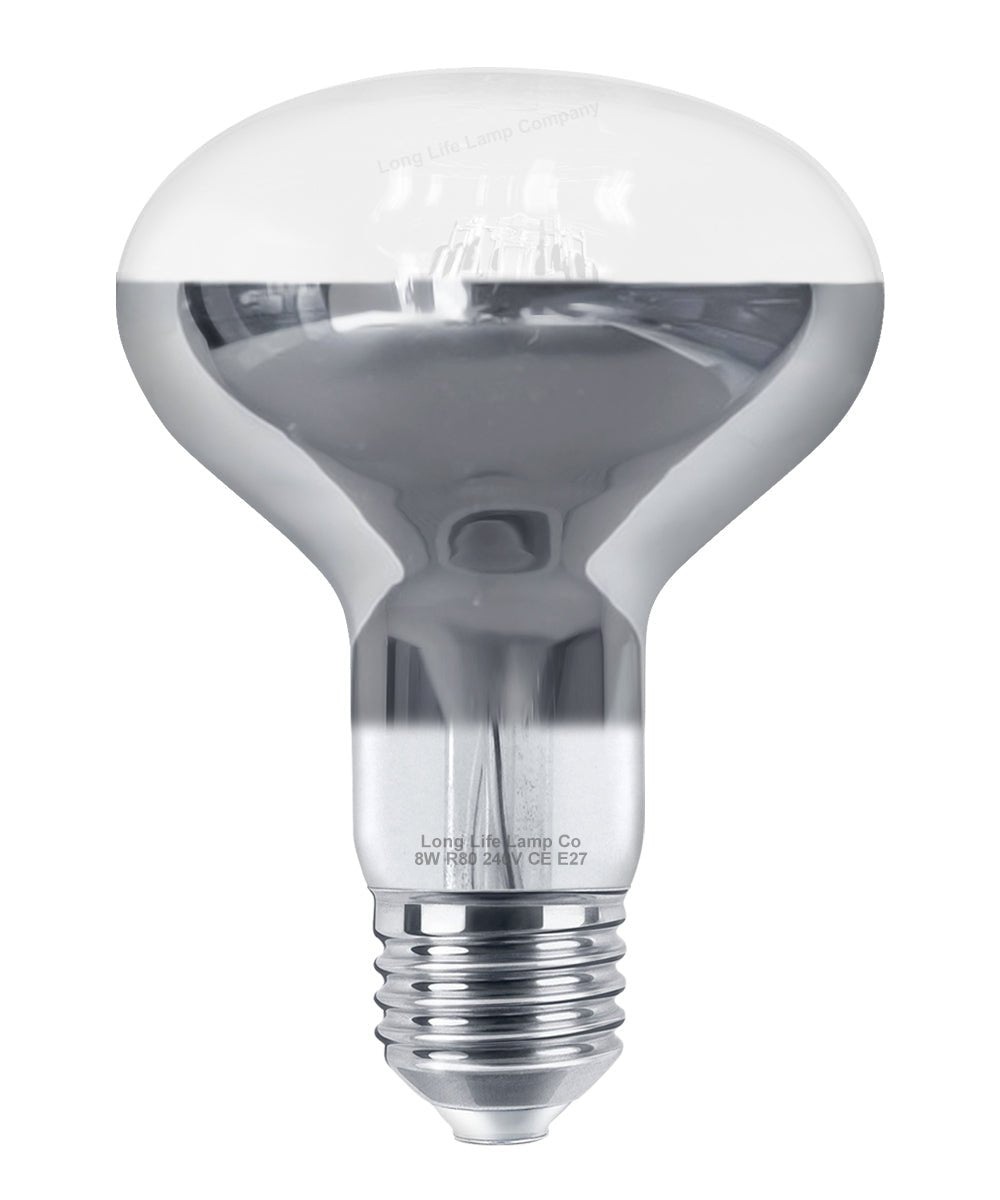 8w LED R80 Reflector Light Bulb E27 Cool White Replacement For Halogen Spots - Energy Light Bulbs - Free delivery on all orders