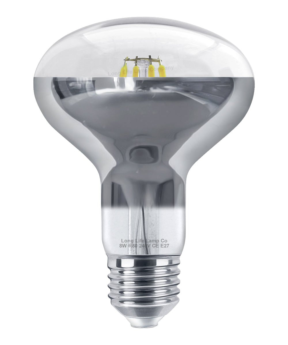 8w LED R80 Reflector Light Bulb E27 Cool White Replacement For Halogen Spots - Energy Light Bulbs - Free delivery on all orders