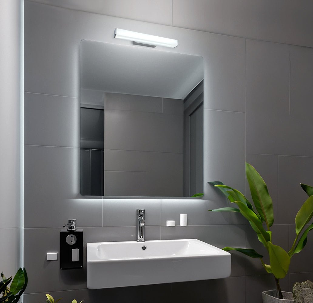 8W LED Rectangular Bathroom Mirror Wall Light Cool White 6500K IP44 ML20 - Energy Light Bulbs - Free delivery on all orders