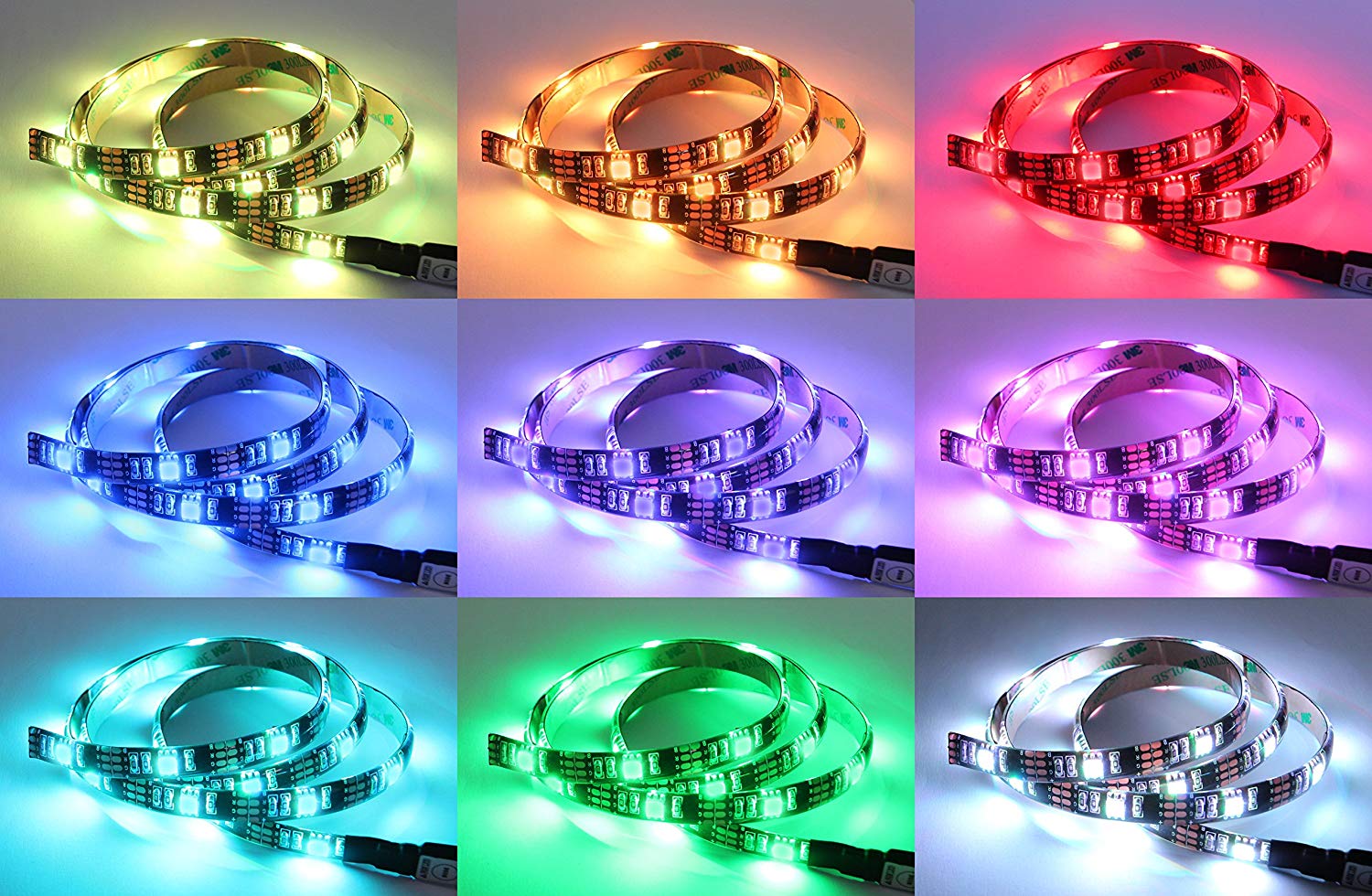90cm RGB LED USB Strip Light Remote TV Monitor 5V 6.5W Mood - Free delivery on all orders