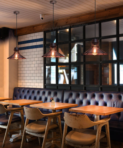 Industrial Ceiling Rustic Copper Scone Pendant Light