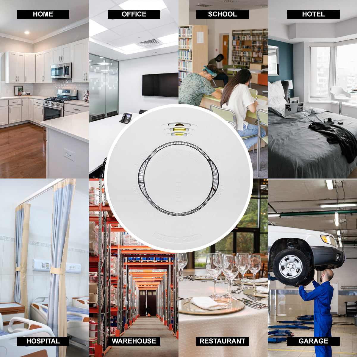 Sensor Smoke Alarm 240v Mains Operated with Battery Back Up Photoelectric Detector