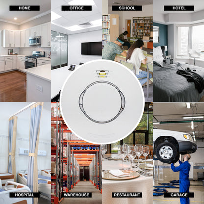 Sensor Smoke Alarm 240v Mains Operated with Battery Back Up Photoelectric Detector