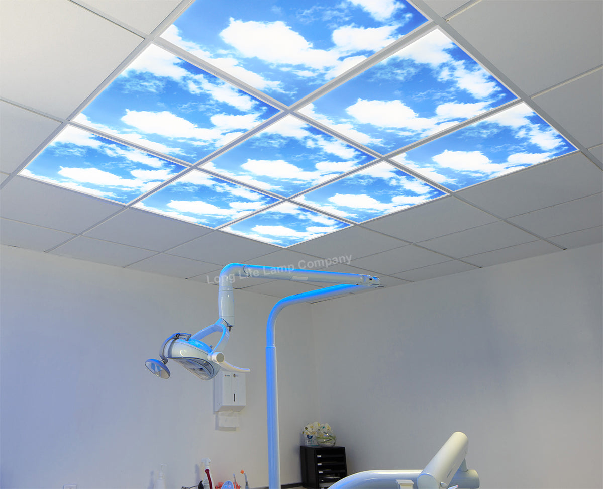 Dimmable 40w Sky LED Recessed Ceiling Panel 600 X 600 Cloud Scene SKY01 With Dimmable Transformer