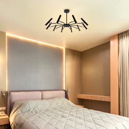 10 Lamp Ceiling Black Cluster Sputnik Pendant Light Adjustable Beam Angle With G9