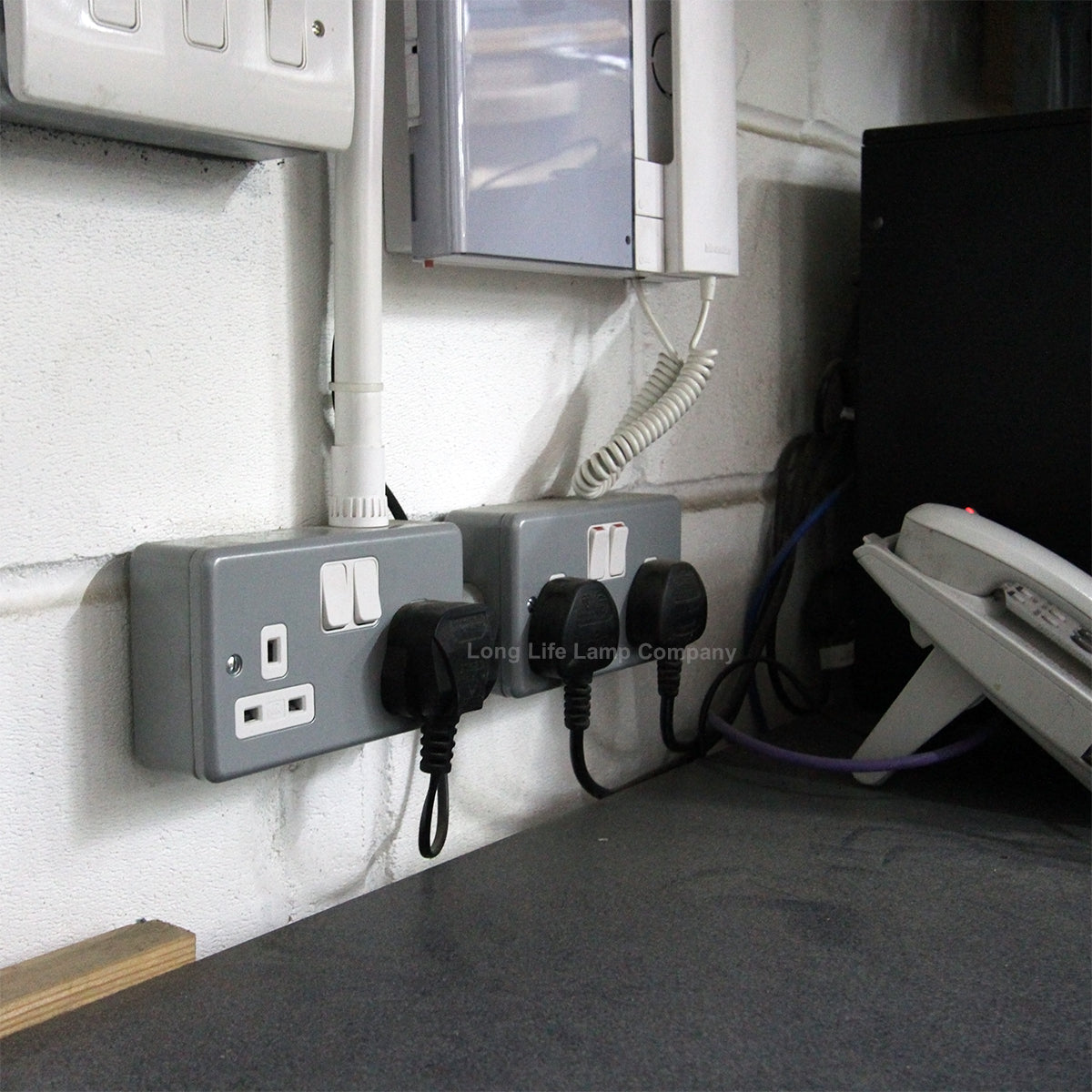 13 Amp Metal Clad Socket 2 Gang Switched Socket Outlet - Free delivery on all orders