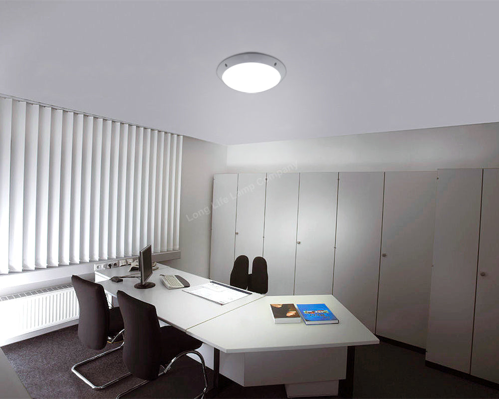 18w Round LED Ceiling Light Flush Mount IP54 6500k Bright Daylight - Free delivery on all orders