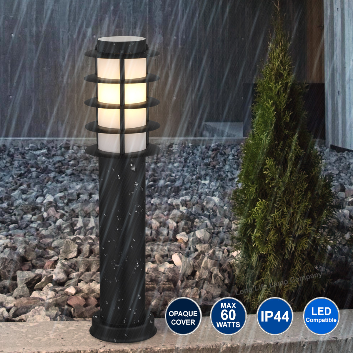 Stainless Steel Bollard Light E27 60W IP44 Outdoor
