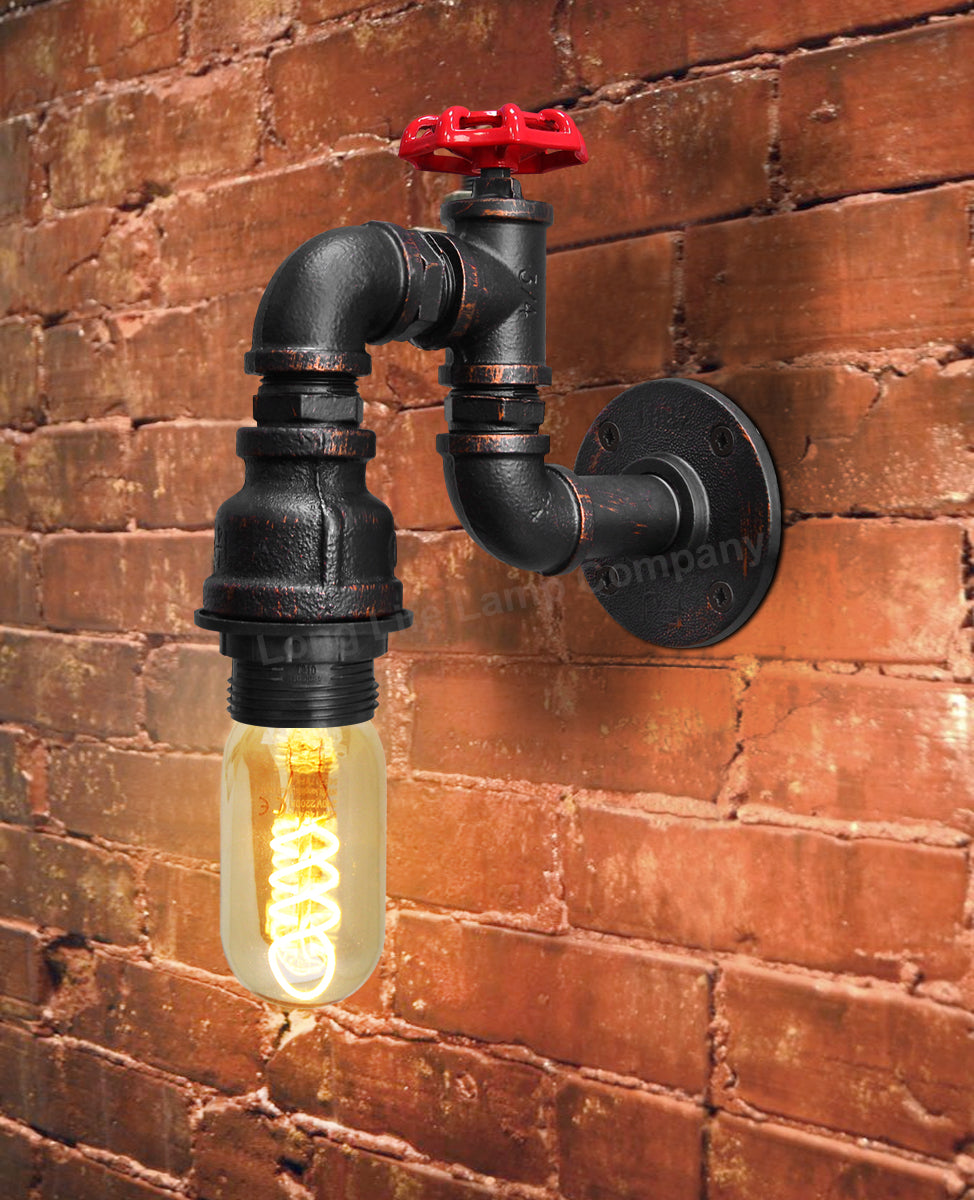 Industrial Vintage Water Pipe Wall Lamp