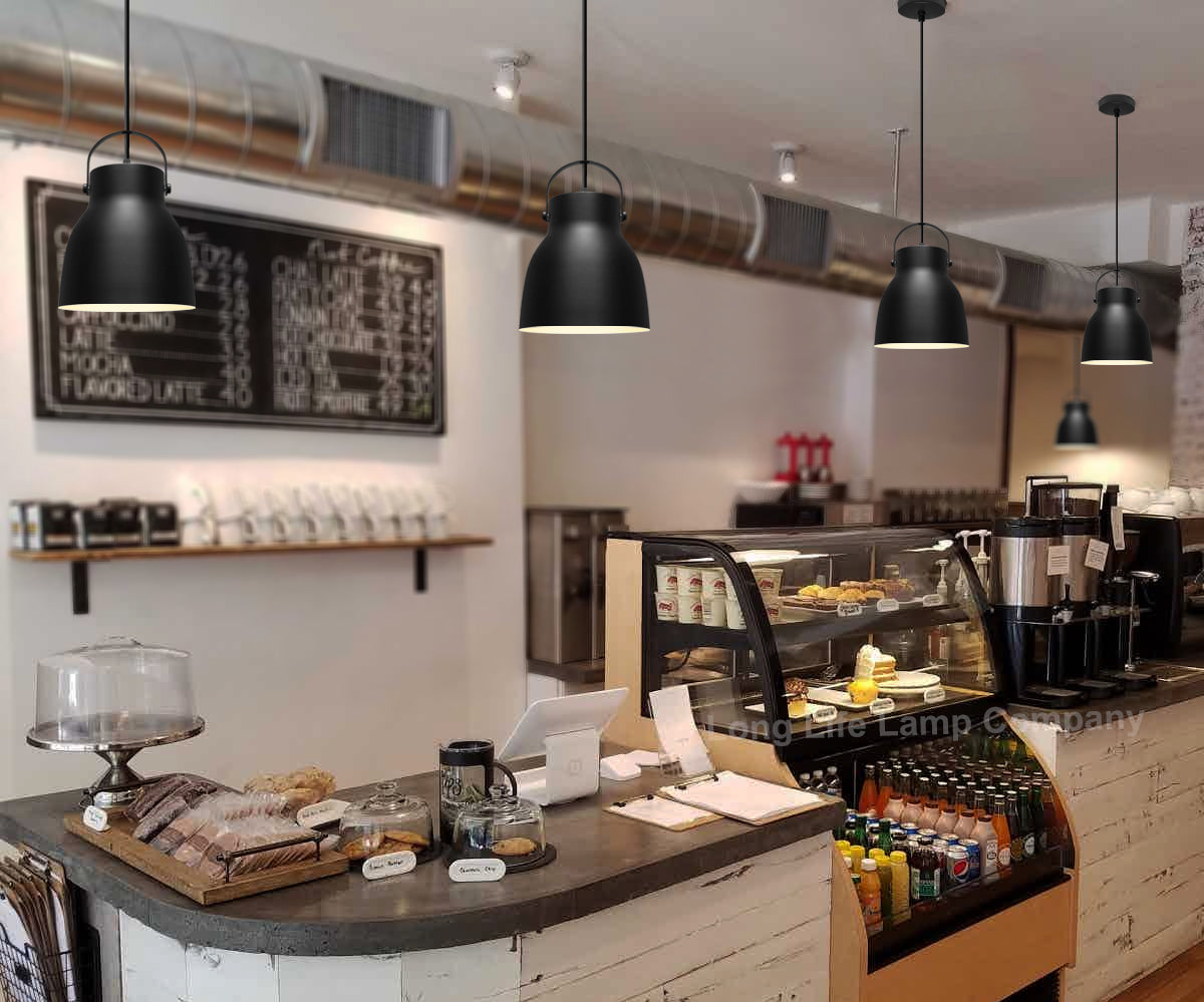 Modern Retro Pendant Light Black Metal Lamp Shade Scone - Free delivery on all orders