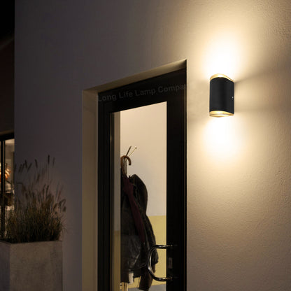 Modern 6W LED Double Outdoor Wall Light Black Warm White - Free delivery on all orders
