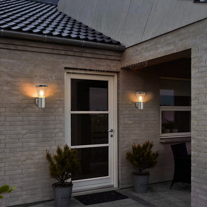 Modern LED Single Outdoor Wall Light Stainless Steel  with 5W LED Candle WW