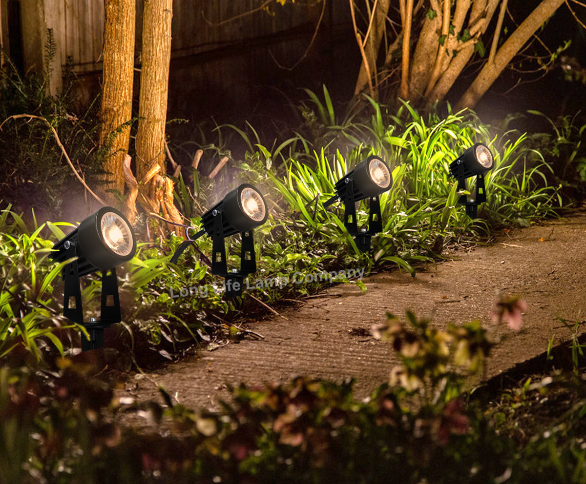 4 Pack Outdoor Garden LED Spike Lights Warm White 12v Low Voltage ZLCSK1WW - Free delivery on all orders