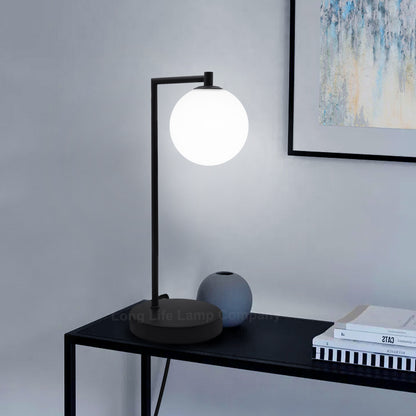 Modern Retro Opaque Globe Table Lamp - Free delivery on all orders