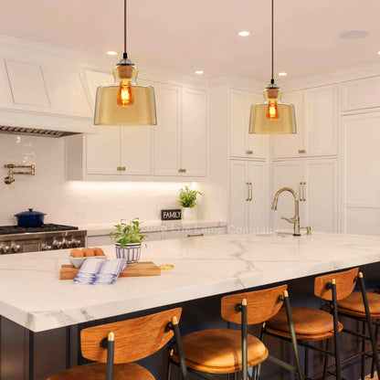 Modern Vintage Gold Glass Pendant Light Lamp M0225