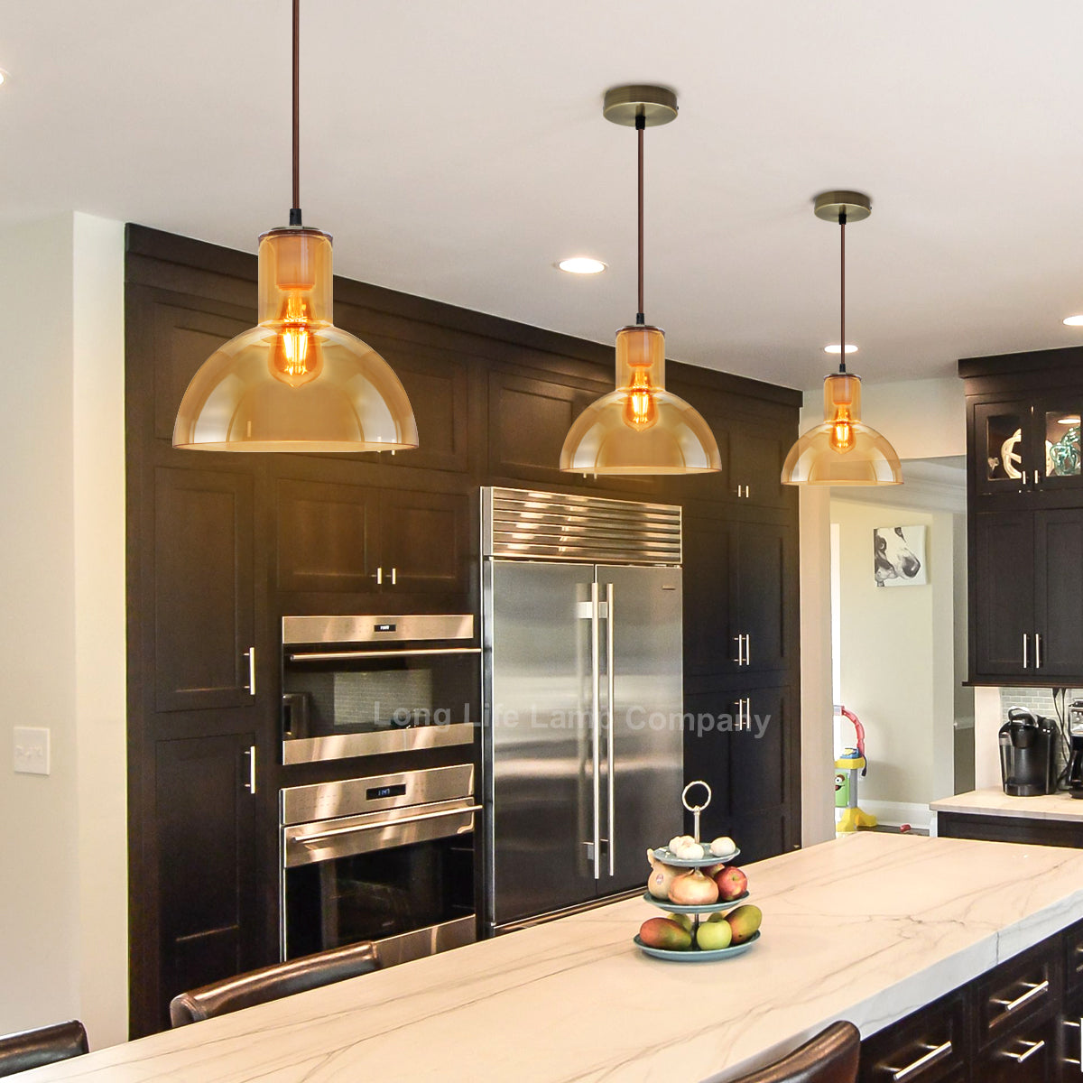 Modern Vintage Ceiling Gold Glass Pendant Lamp - Free delivery on all orders