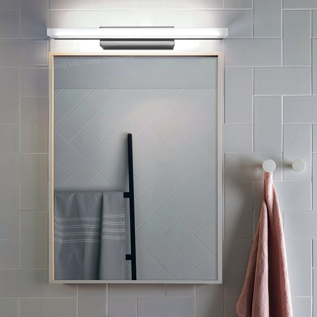 9w LED Bathroom Mirror Wall Light Cool White 6500k IP20 - Free delivery on all orders