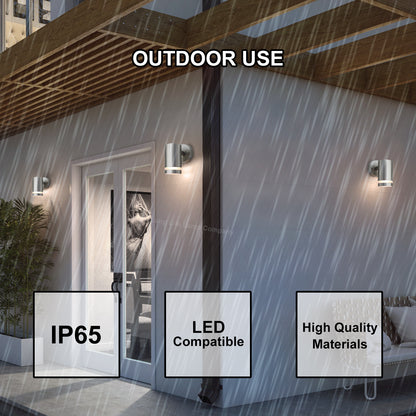 Single Outdoor Wall Light Stainless Steel Garden Light