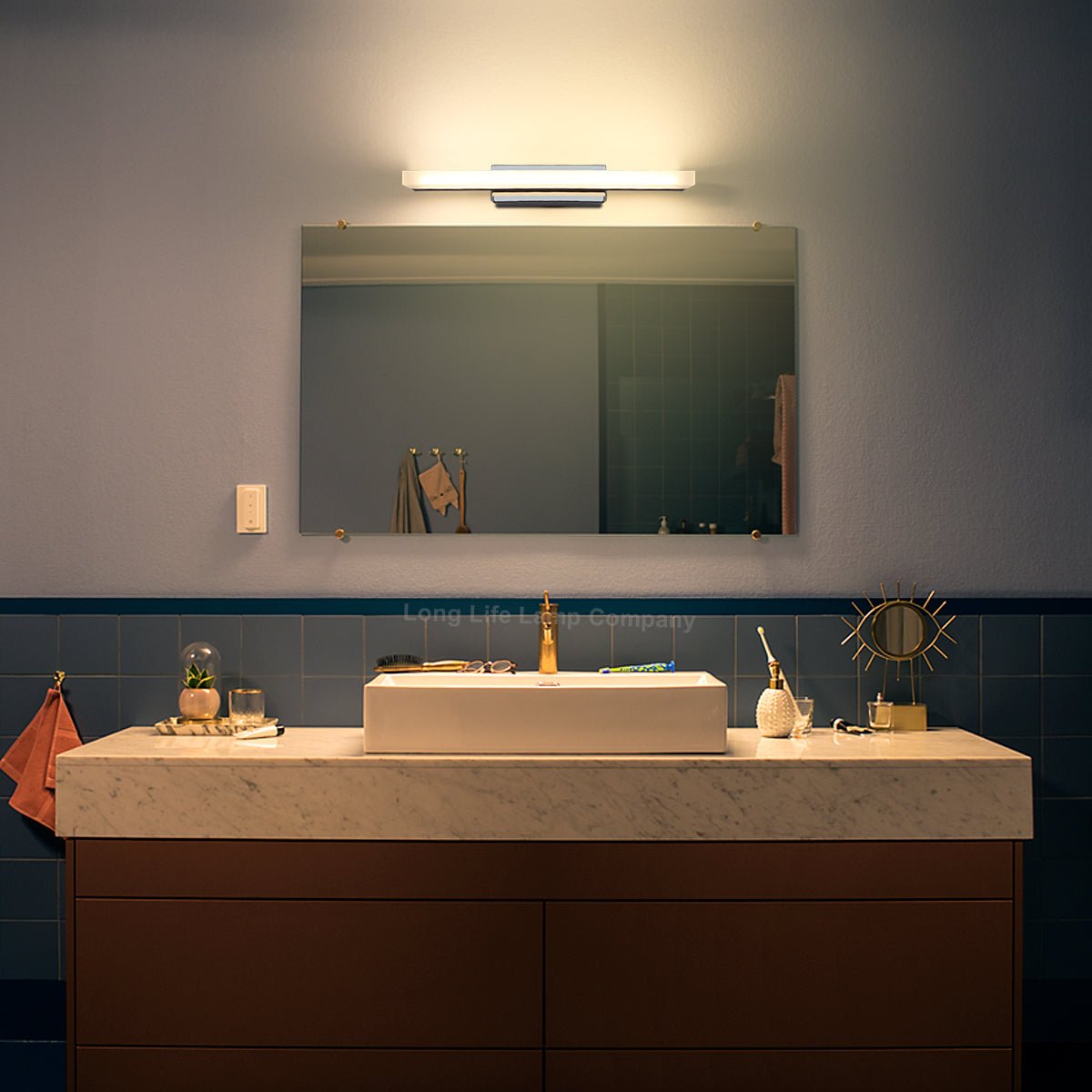 9w LED Bathroom Mirror Wall Light Warm White 3000k IP20 - Energy Light Bulbs - Free delivery on all orders