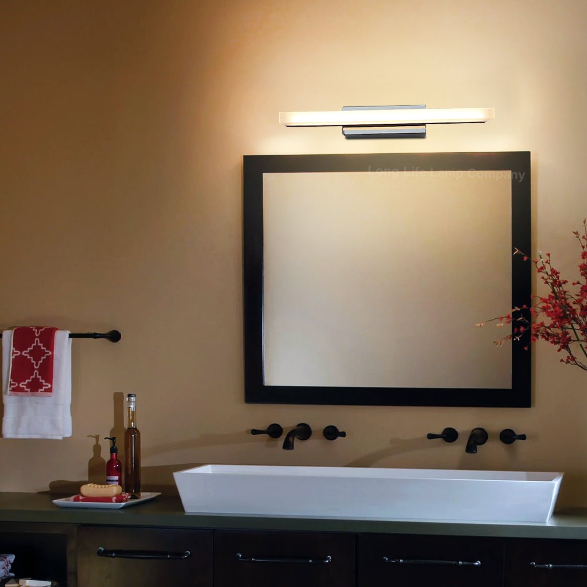 9w LED Bathroom Mirror Wall Light Warm White 3000k IP20 - Energy Light Bulbs - Free delivery on all orders