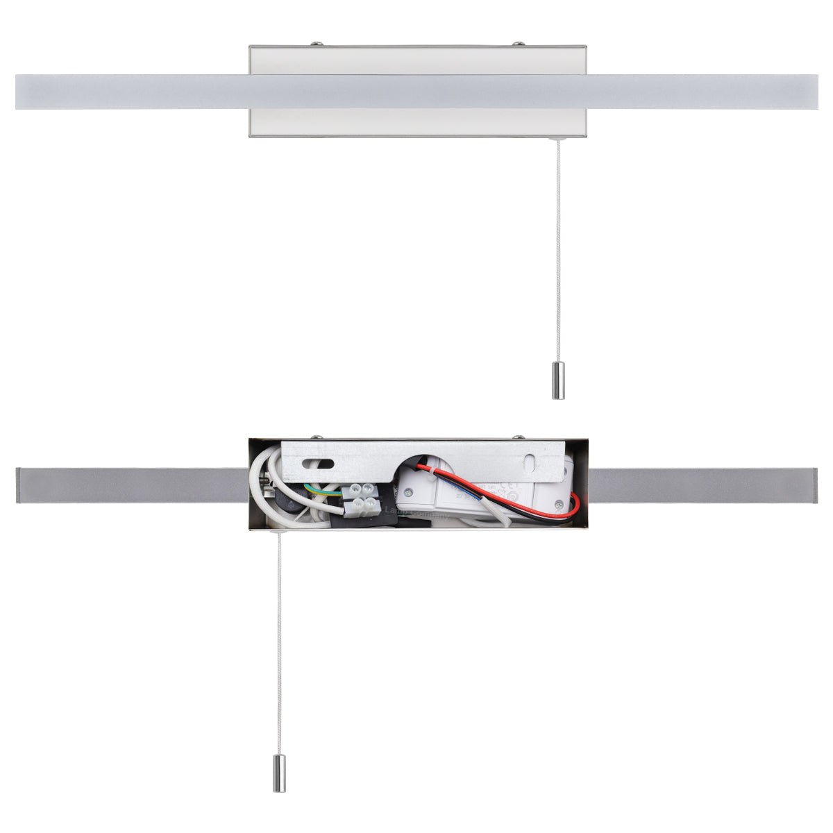 9w LED Bathroom Mirror Wall Light With Pull Cord Cool White 6500k IP20 - Energy Light Bulbs - Free delivery on all orders