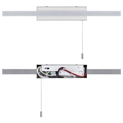 9w LED Bathroom Mirror Wall Light With Pull Cord Cool White 6500k IP20 - Energy Light Bulbs - Free delivery on all orders