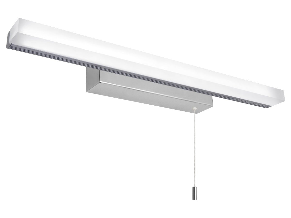 9w LED Bathroom Mirror Wall Light With Pull Cord Cool White 6500k IP20 - Energy Light Bulbs - Free delivery on all orders