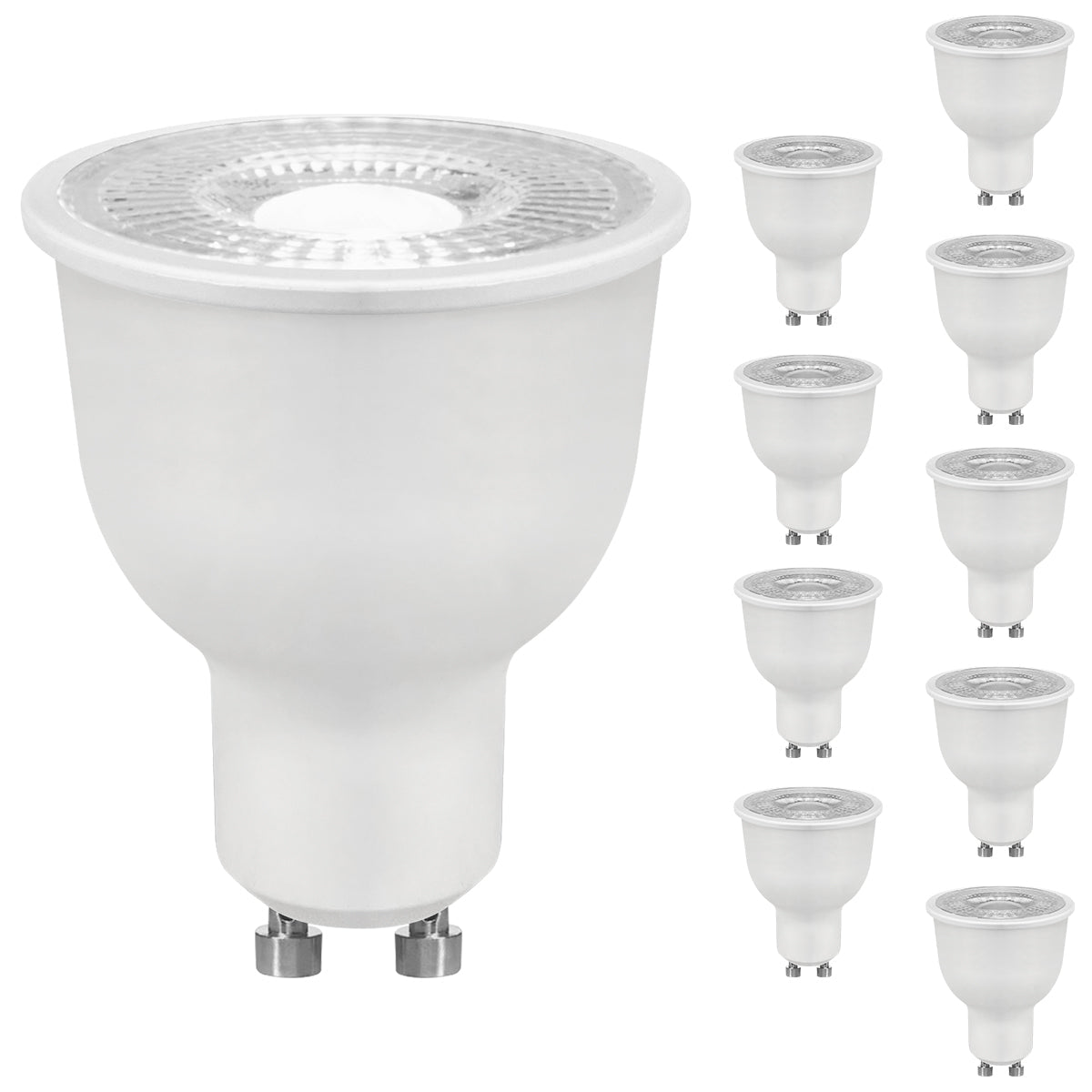 9W LED GU10 Spotlight Bulb Cool White 6500k 5 Pack or 10 Pack - Energy Light Bulbs - Free delivery on all orders