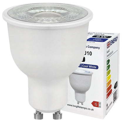 9W LED GU10 Spotlight Bulb Cool White 6500k 5 Pack or 10 Pack - Energy Light Bulbs - Free delivery on all orders