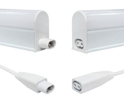 9w LED T5 Under Cabinet Link Light 6000k Cool White AC Pack Of 3 X 200mm With Plug - Energy Light Bulbs - Free delivery on all orders