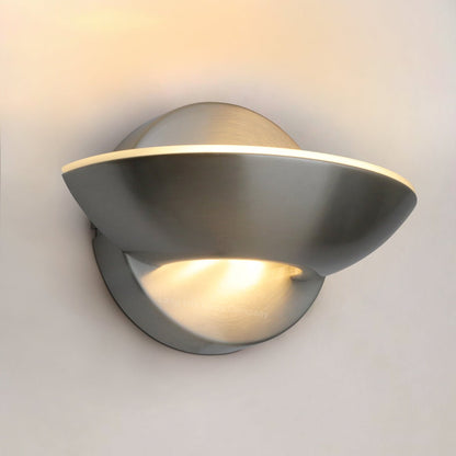 9w LED Wall Light Brushed Chrome Opal Diffuser Warm White 3000K - Energy Light Bulbs - Free delivery on all orders