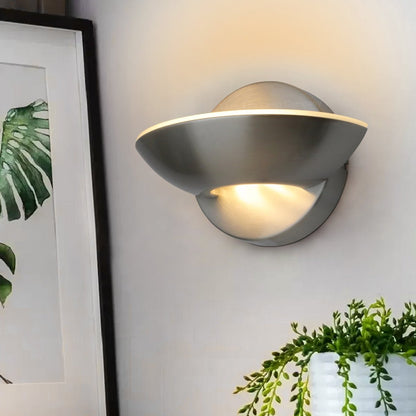 9w LED Wall Light Brushed Chrome Opal Diffuser Warm White 3000K - Energy Light Bulbs - Free delivery on all orders