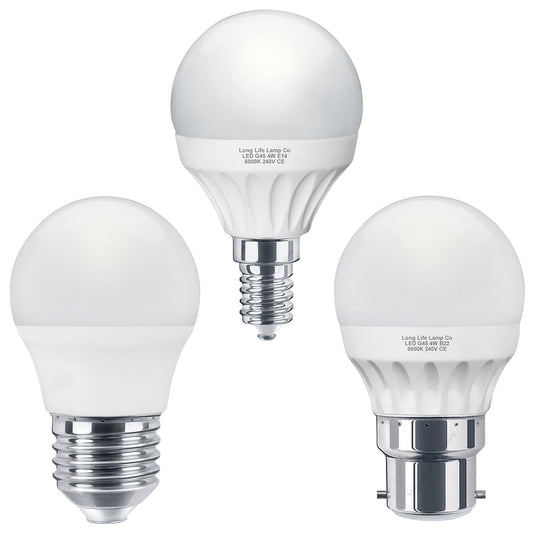 4w LED Golf Ball Light Bulb Cool White B22, E27, E14