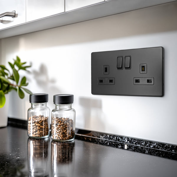 Matt Black Switches & Sockets