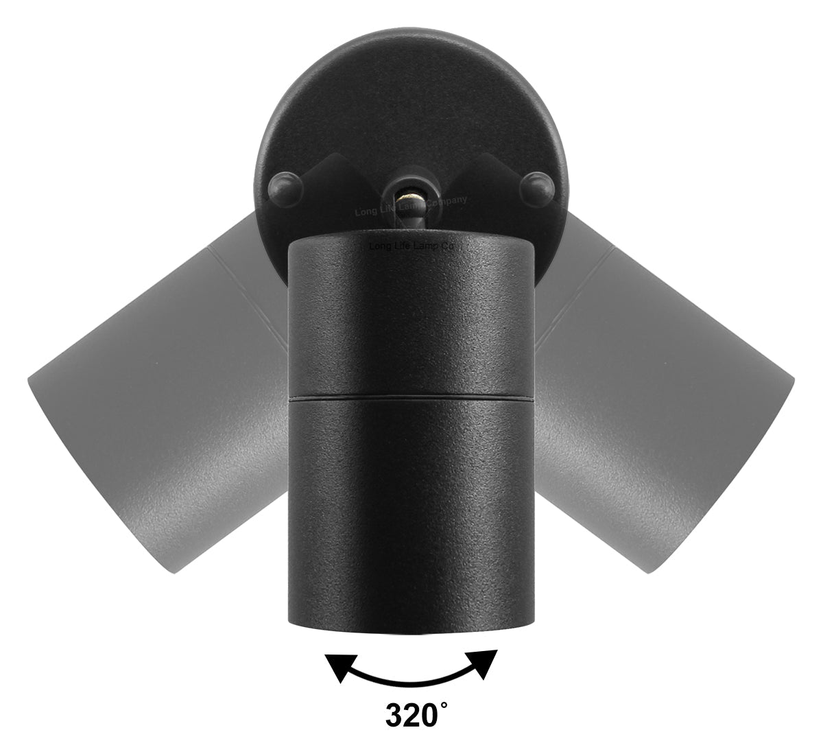 Adjustable Black Outdoor Wall Light - Energy Light Bulbs - Free delivery on all orders
