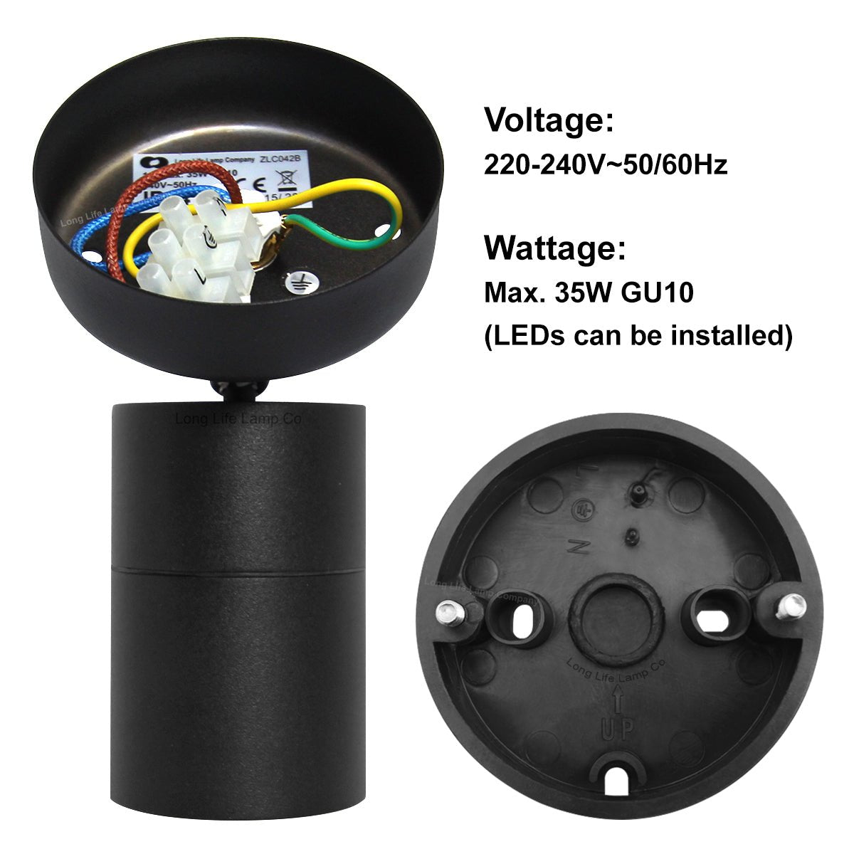 Adjustable Black Outdoor Wall Light - Energy Light Bulbs - Free delivery on all orders