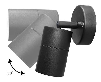Adjustable Black Outdoor Wall Light - Energy Light Bulbs - Free delivery on all orders