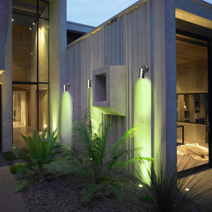 Adjustable Outdoor Single Wall Light IP44 ZLC010 with 3w Coloured LED Red, Green, Blue - Free delivery on all orders