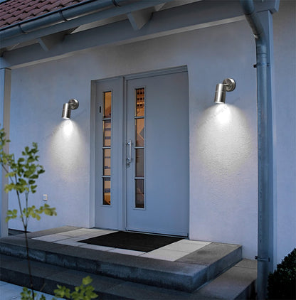 Adjustable Outdoor Wall Light Stainless Steel IP44 - Energy Light Bulbs - Free delivery on all orders