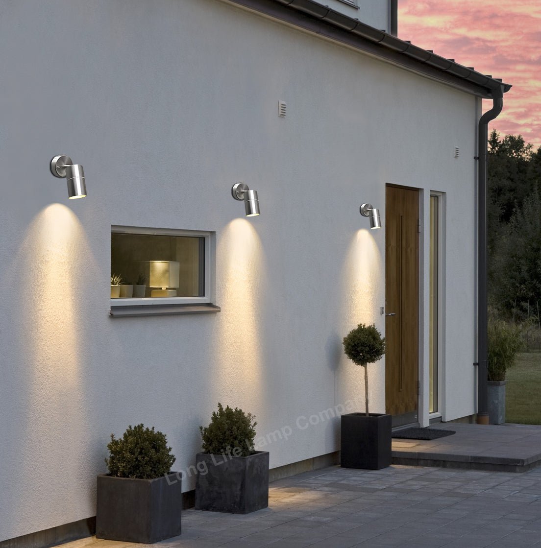Adjustable Outdoor Wall Light Stainless Steel IP44 - Energy Light Bulbs - Free delivery on all orders