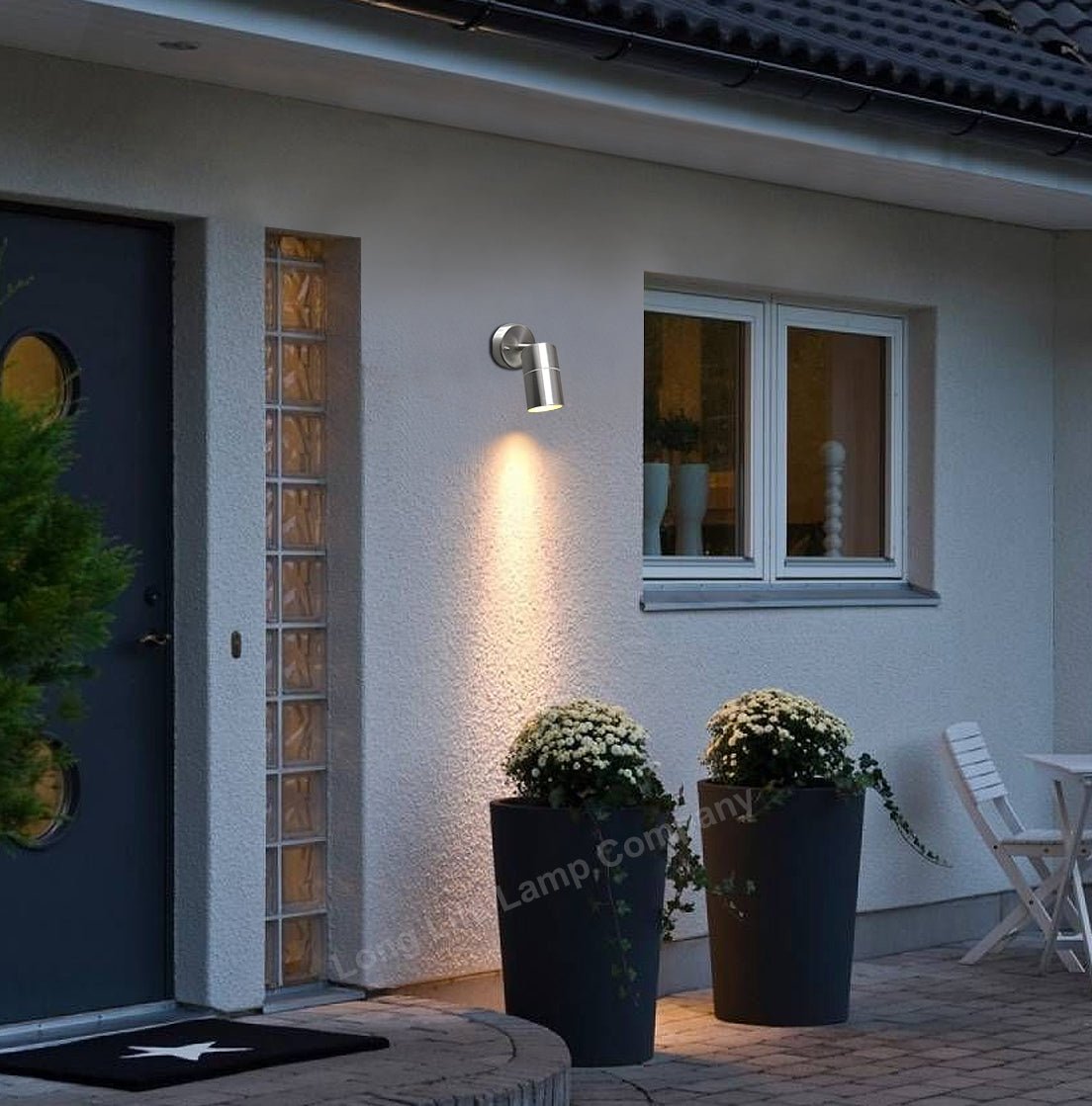Adjustable Outdoor Wall Light Stainless Steel IP44 - Energy Light Bulbs - Free delivery on all orders