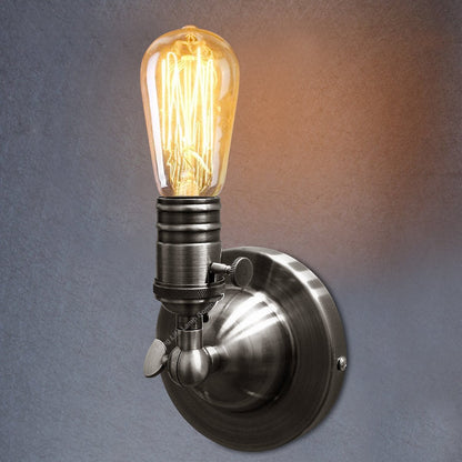 Adjustable Vintage Candle Wall Light Fixture Pewter Grey - Energy Light Bulbs - Free delivery on all orders