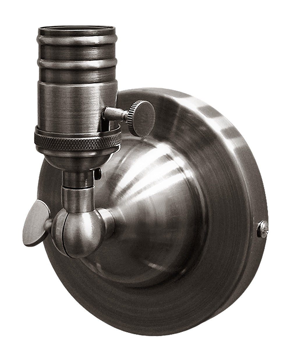 Adjustable Vintage Candle Wall Light Fixture Pewter Grey - Energy Light Bulbs - Free delivery on all orders