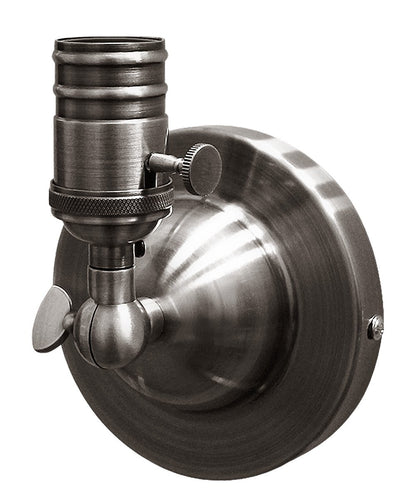 Adjustable Vintage Candle Wall Light Fixture Pewter Grey - Energy Light Bulbs - Free delivery on all orders