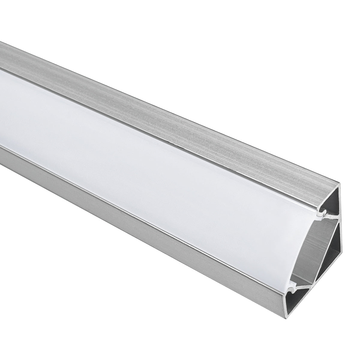 Aluminium Corner LED Profile Surface Mount 1M Channel Opal Cover 2 or 4 Pack - Energy Light Bulbs - Free delivery on all orders