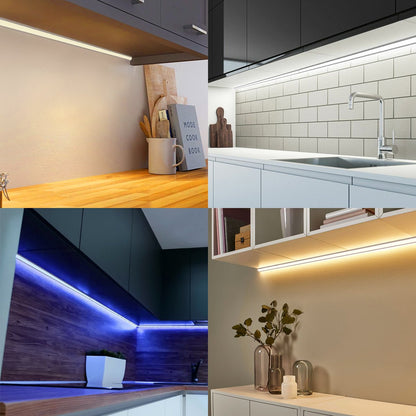Aluminium Corner LED Profile Surface Mount 1M Channel Opal Cover 2 or 4 Pack - Energy Light Bulbs - Free delivery on all orders