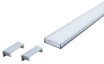 Aluminium Diffuser Cover for LED Striplights UltraThin Profile Shell with Caps - Energy Light Bulbs - Free delivery on all orders