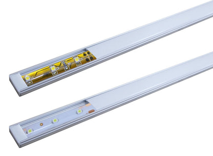 Aluminium Diffuser Cover for LED Striplights UltraThin Profile Shell with Caps - Energy Light Bulbs - Free delivery on all orders