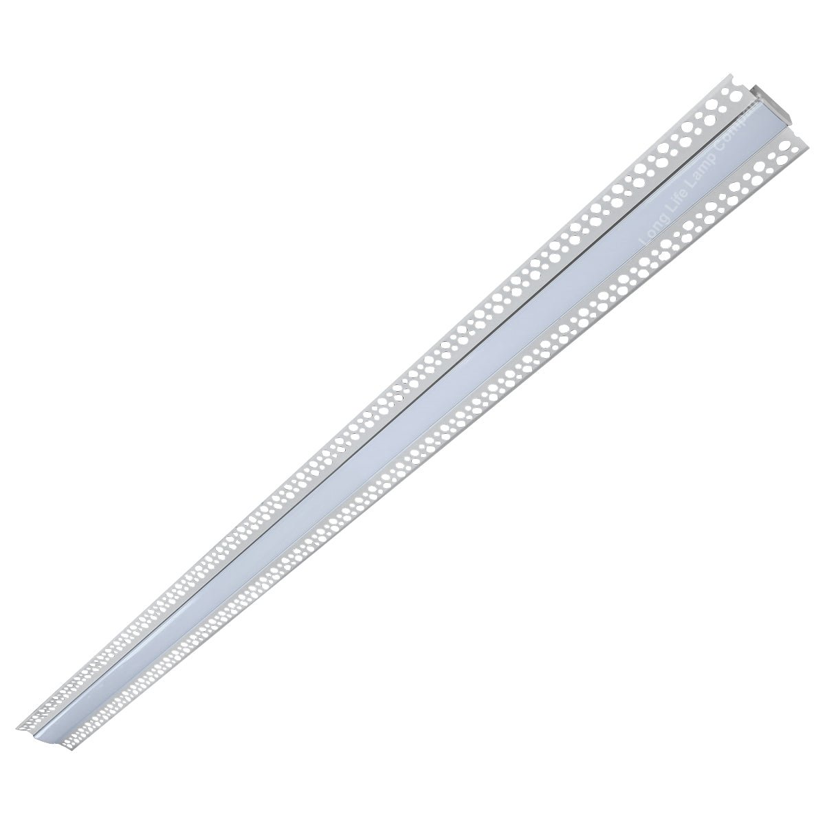 Aluminium Plaster - in LED Profile 1 metre Opaque Diffuser Trimless CP01M 2 Pack or 5 Pack - Energy Light Bulbs - Free delivery on all orders