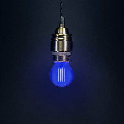 Ambient Fireglow 4w LED Golf Ball Blue Light Bulb B22 Bayonet Clear Glass - Energy Light Bulbs - Free delivery on all orders
